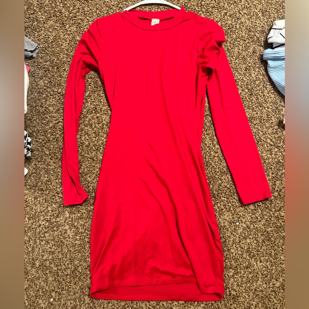 Women’s red dress